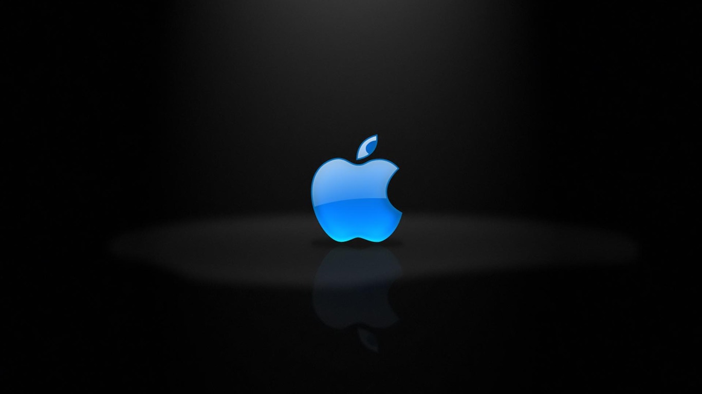 Pics Photos Blue Apple Logo Wallpaper