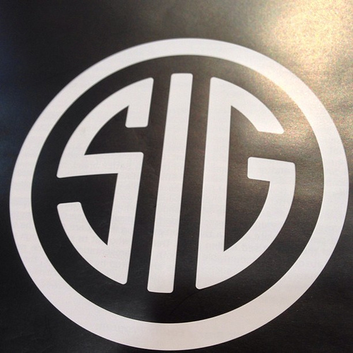 Sig Sauer Logo At The Booth Love