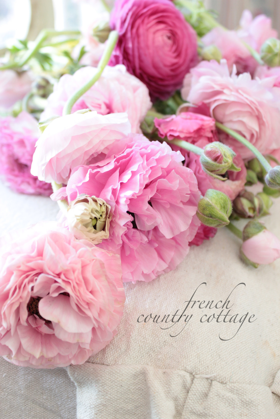 French Country Cottage Decorating With Dried Flowers