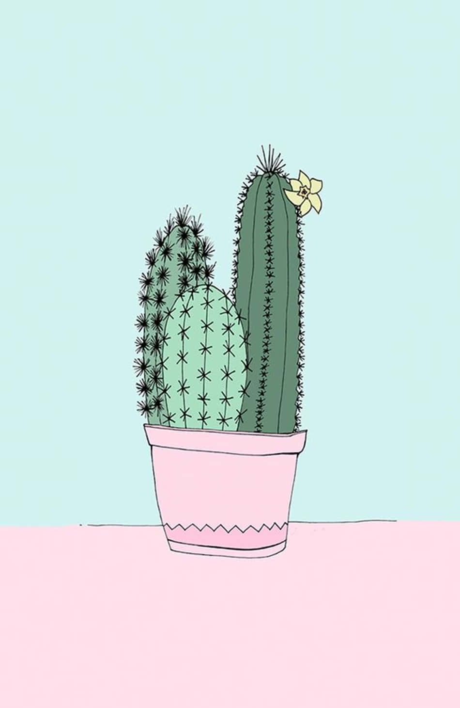Cactus iPhone Wallpaper