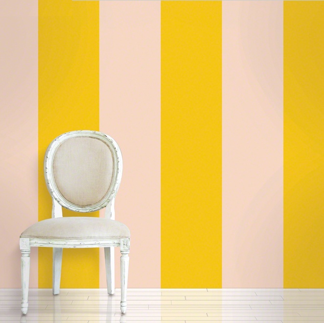 Stripes Sorbet Reusable Wallpaper