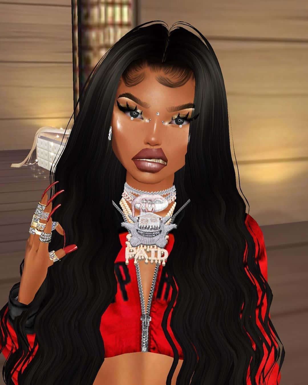 Stylish Imvu Avatars Socializing In A Virtual World