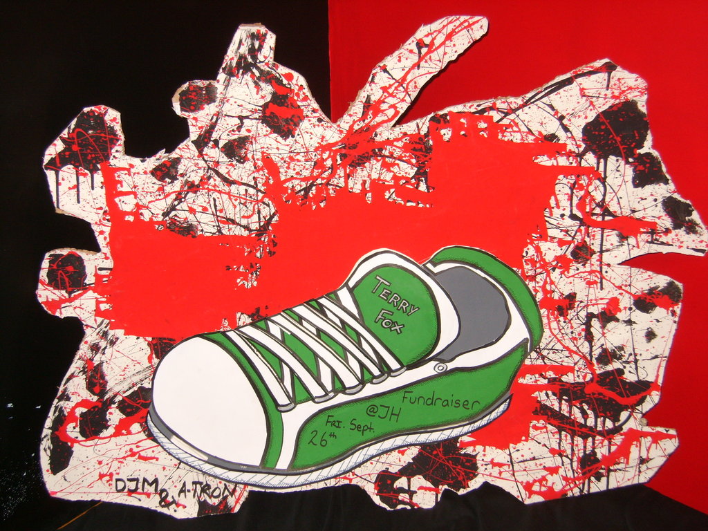 Terry Fox Run Shoe Poster By Dylaren