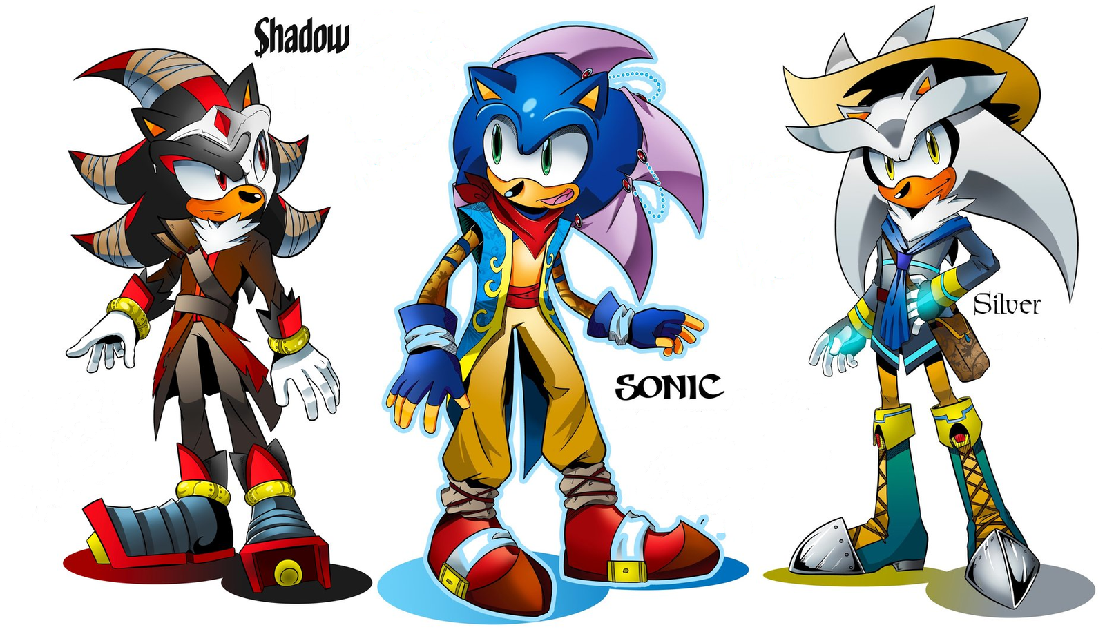 sonic  shadow  and silver by winxsonicfan12 d668072png 1600x915