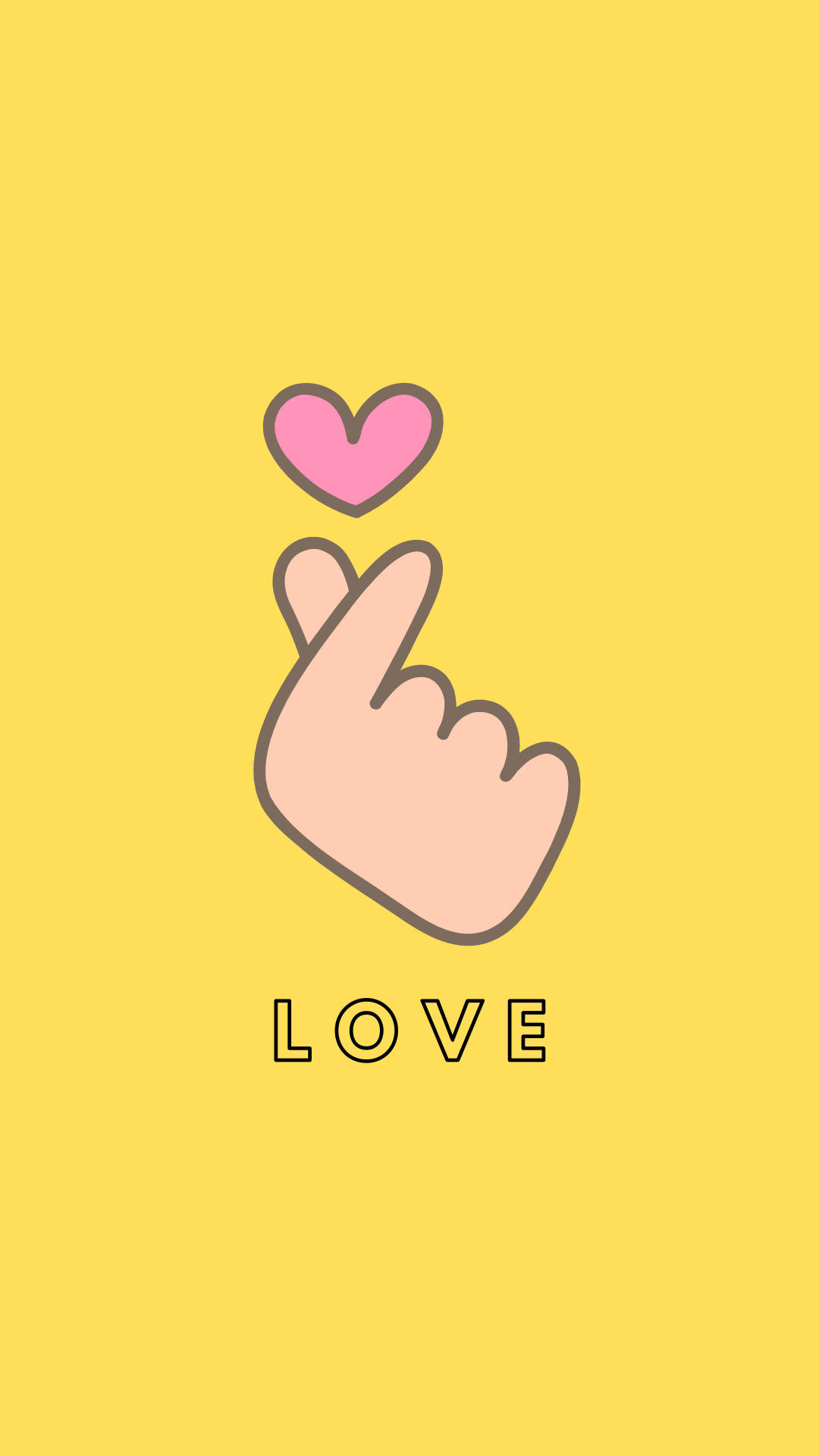 Finger Heart Wallpaper