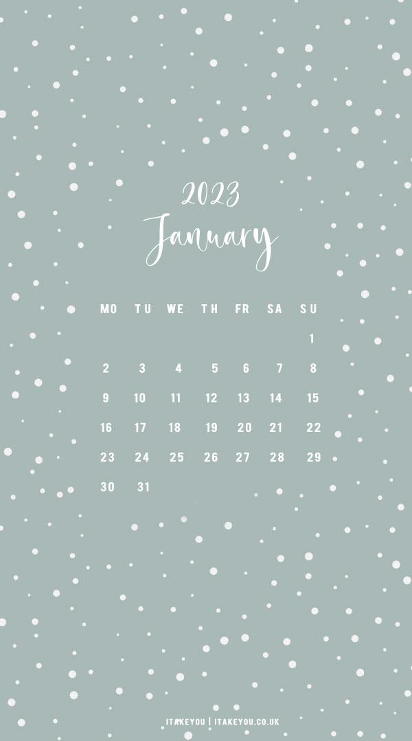 January Wallpaper Ideas For Snowing Grey I
