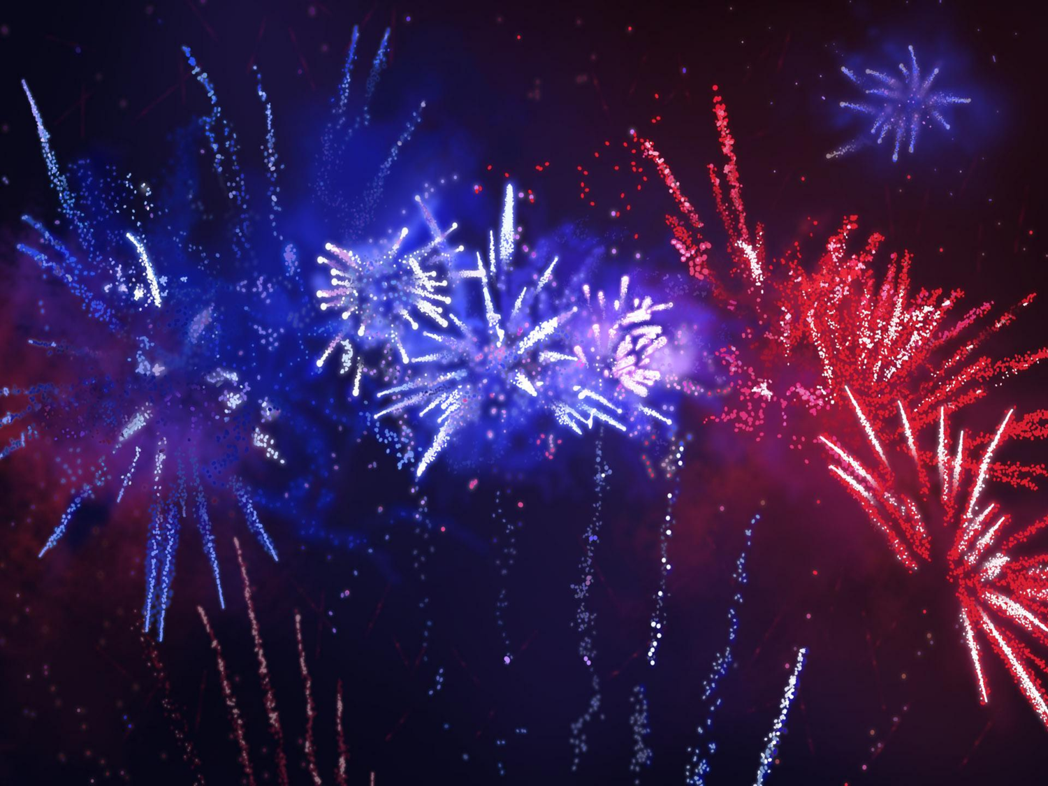 Animated Fireworks Background That Move Templates