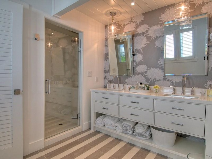 [50+] White and Silver Bathroom Wallpaper on WallpaperSafari