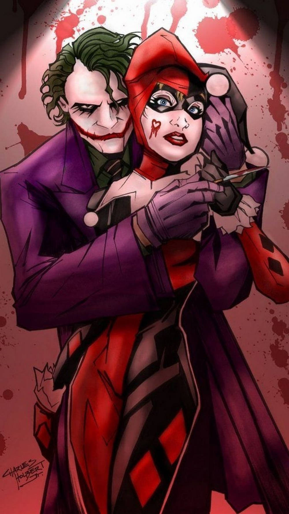 3d Joker iPhone Wallpaper