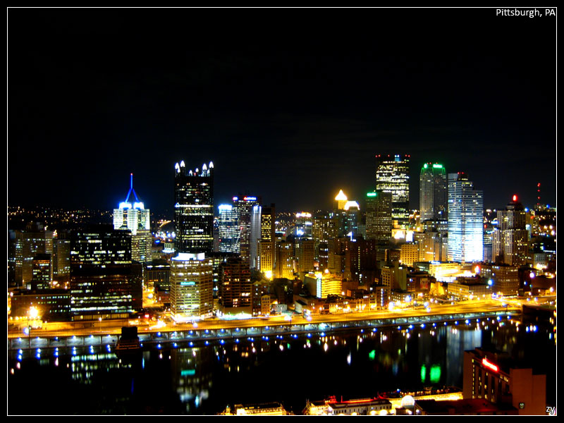 Pittsburgh At Night Wallpaper Shot By