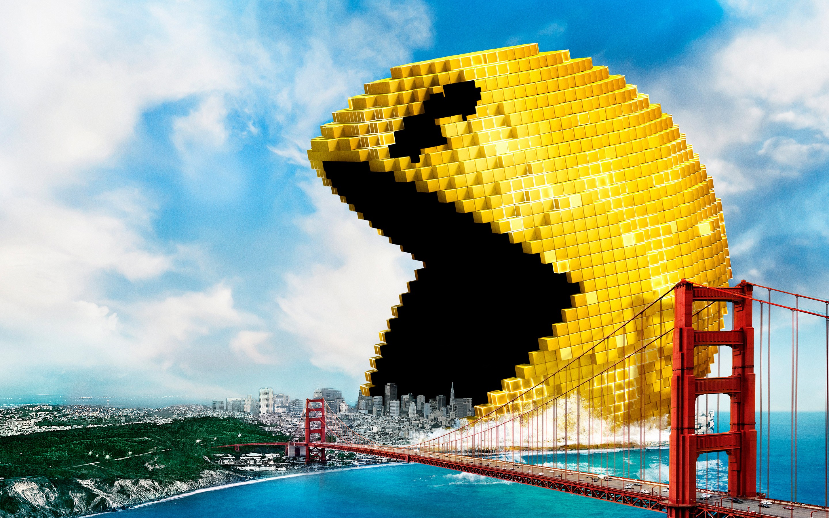 Pac Man Pixels Macbook Pro Retina HD 4k Wallpaper