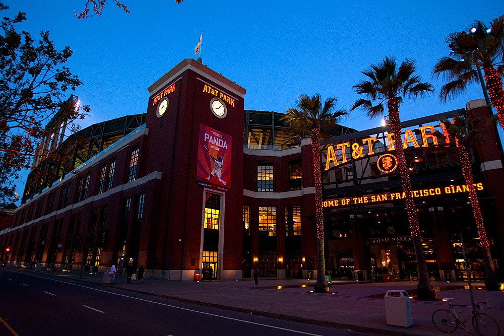 General Exterior Of The San Francisco Giants Home Stadium At T