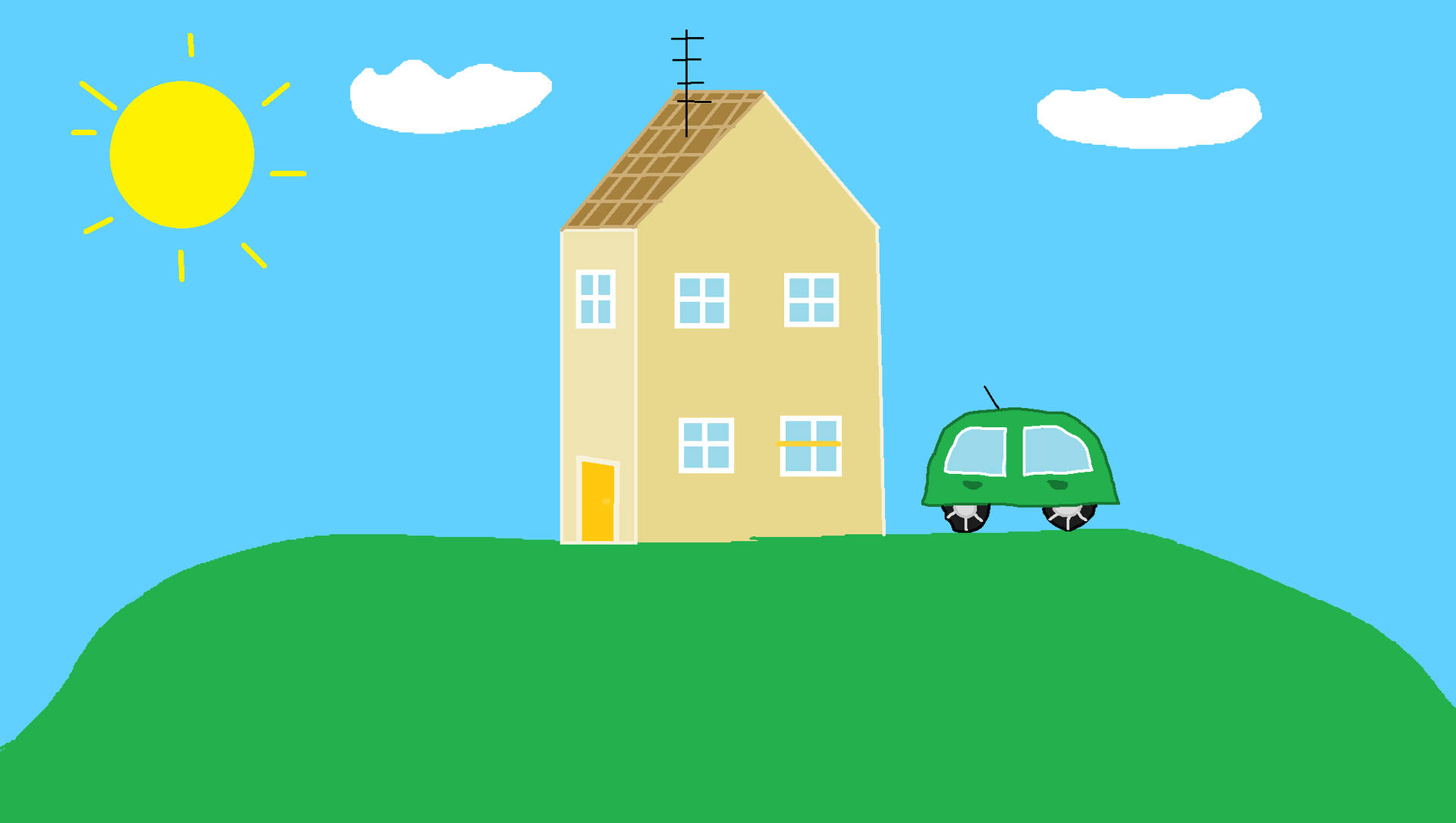 Peppa Pig House Wallpaper