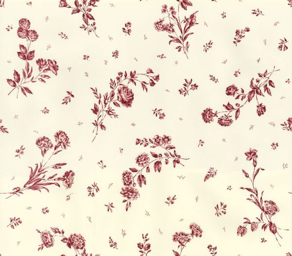 Toss Toile Red Waverly Fabrics Wallpaper
