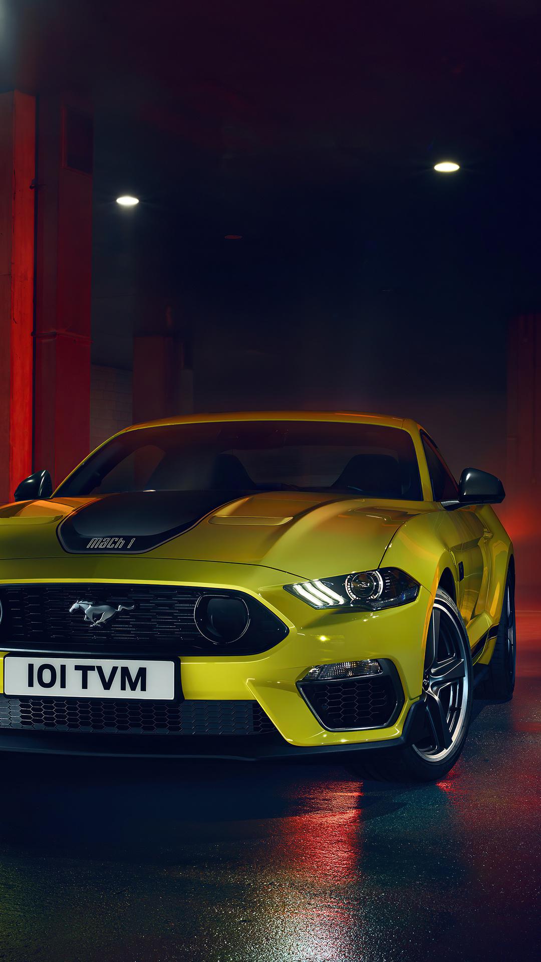 Ford Mustang Yellow 5k iPhone 6s Plus Pixel Xl One