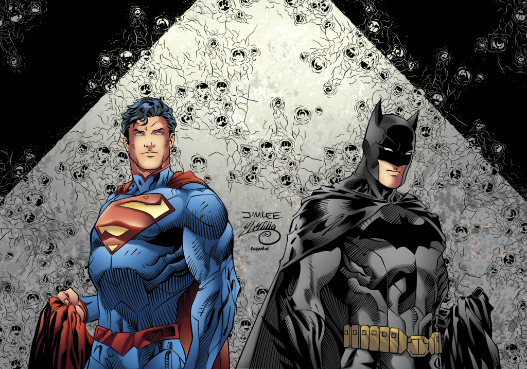 Batman and Superman New 52 Color by LazerBat on
