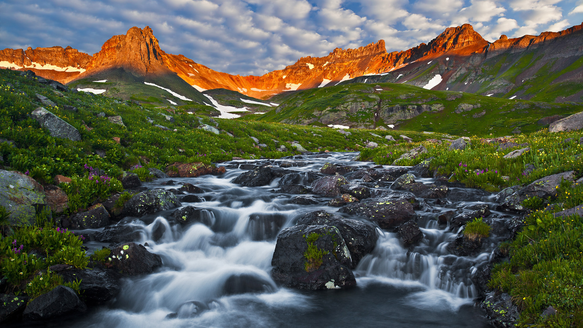  Lake Basin at dawn San Juan Mountains Colorado   Desktop Wallpaper