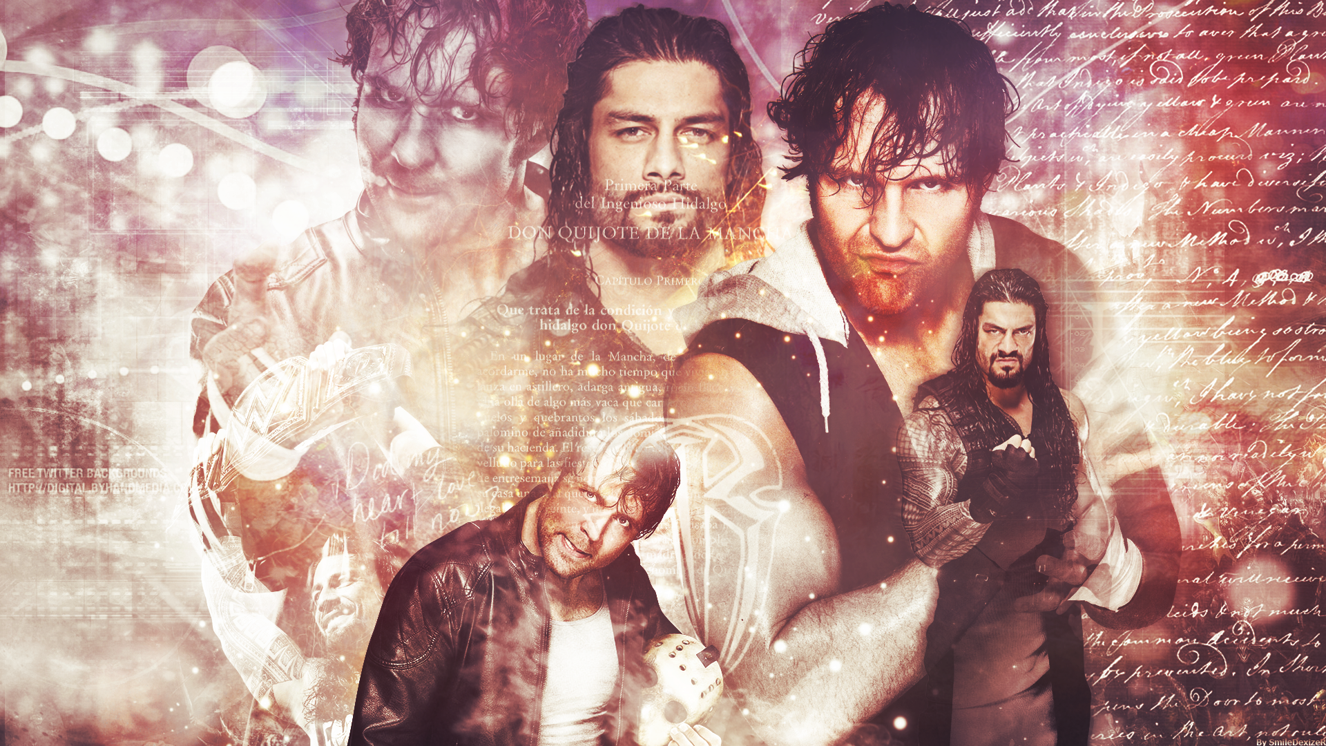 Roman Reigns And Dean Ambrose Wwe Wallpaper By