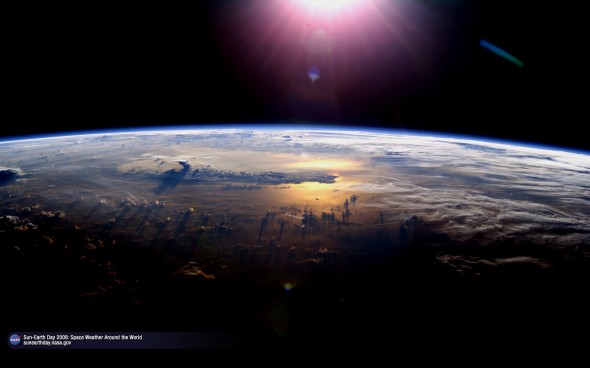 Nasa Wallpaper Of Sun Earth Day From