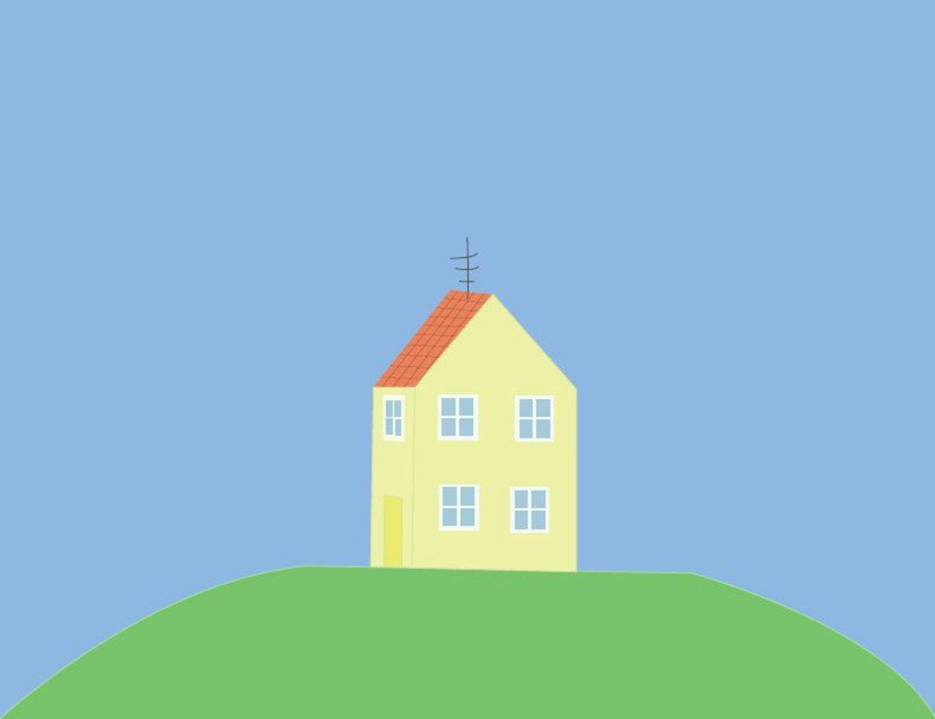 Peppa Pig House Wallpaper