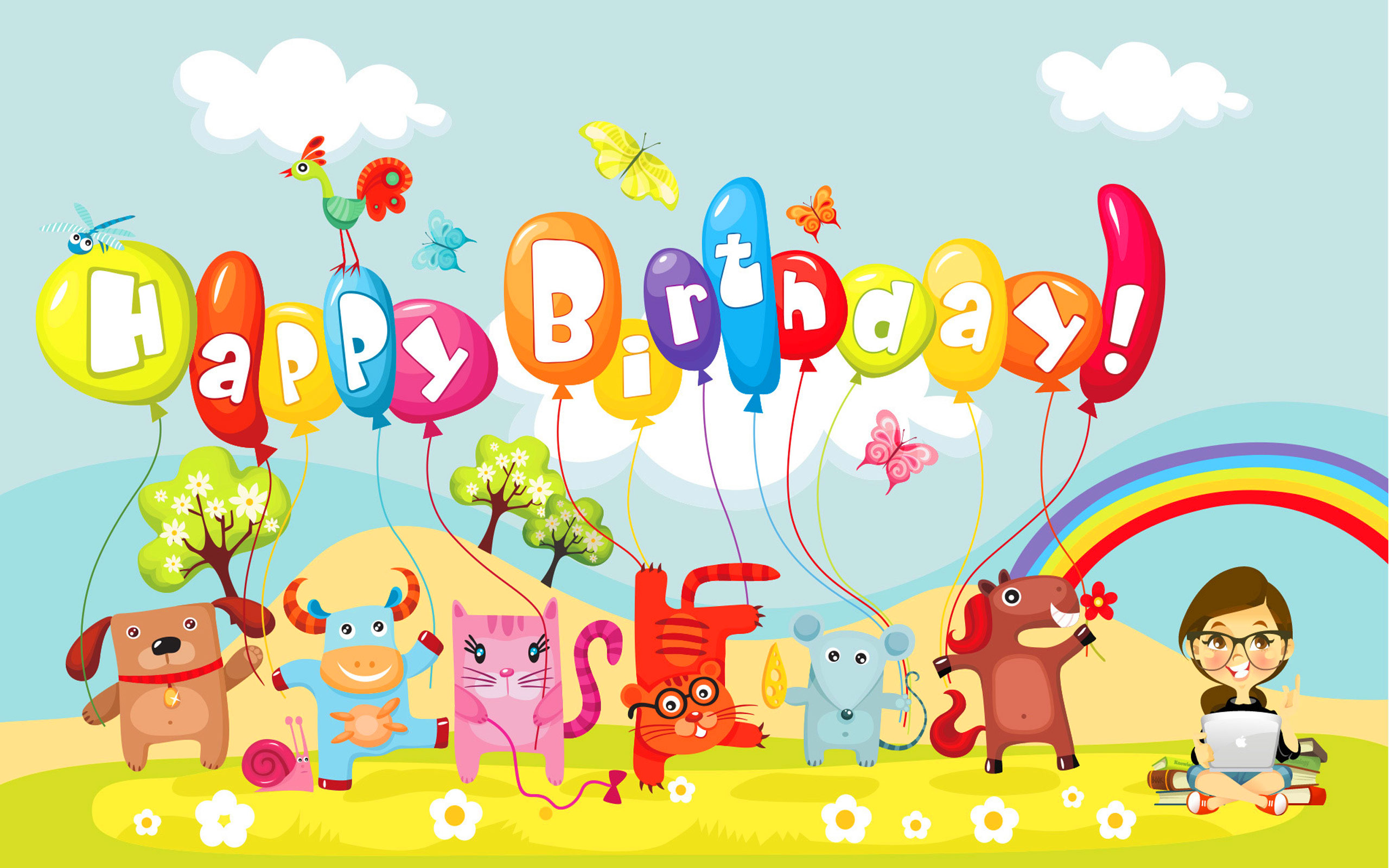 Happy Birthday Puter Desktop Wallpaper Pictures Image