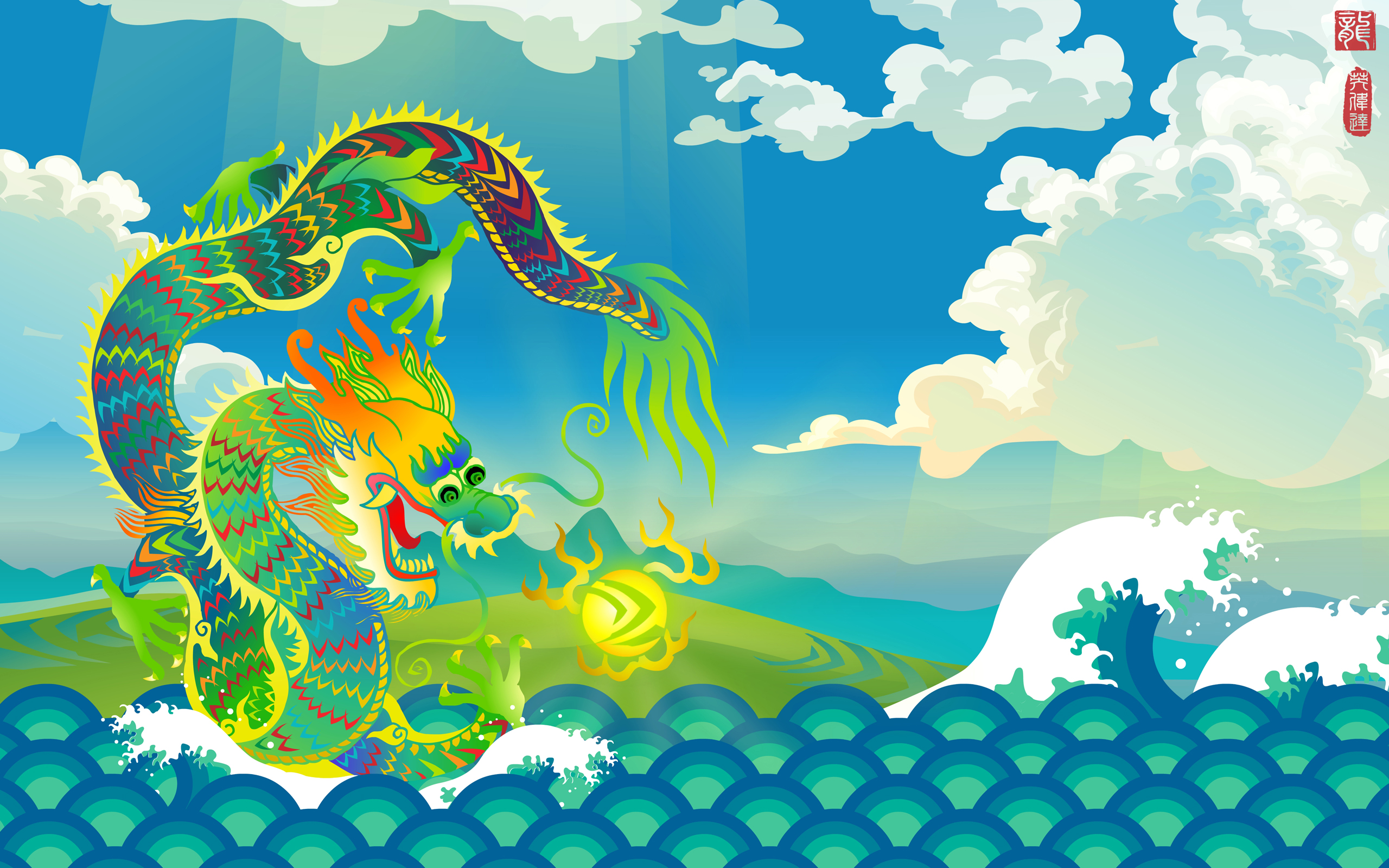Nvidia Year Of The Dragon Wallpaper