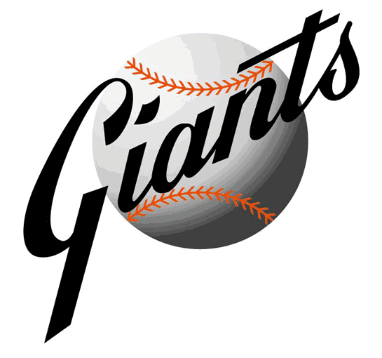 San Francisco Giants Primary Logo Scripted In Front Of