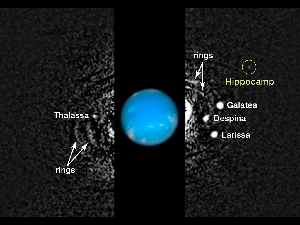 Hubble Data Showing Neptune S Inner Moons Esa