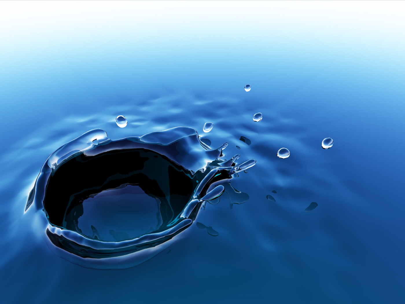 Full HD Wallpaper Abstract Water Blue