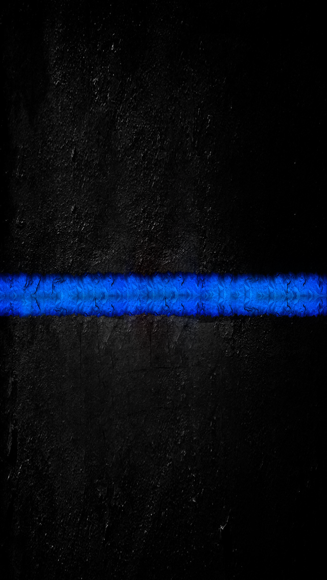 Thin Blue Line iPhone Wallpaper Decided The
