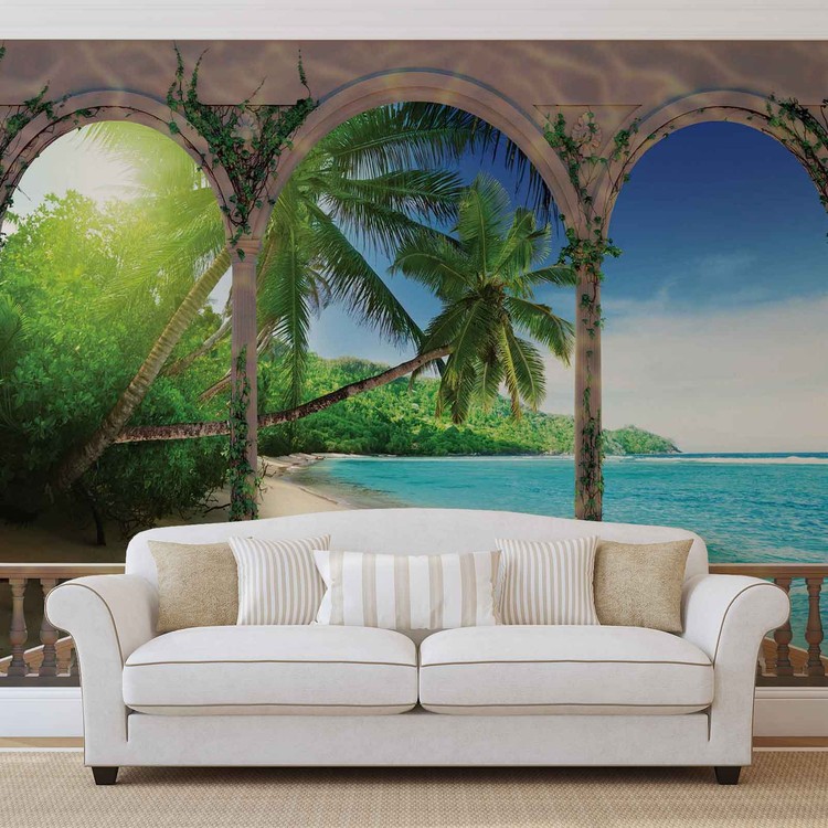 Beach Tropical Wall Paper Mural Buy At Abposters