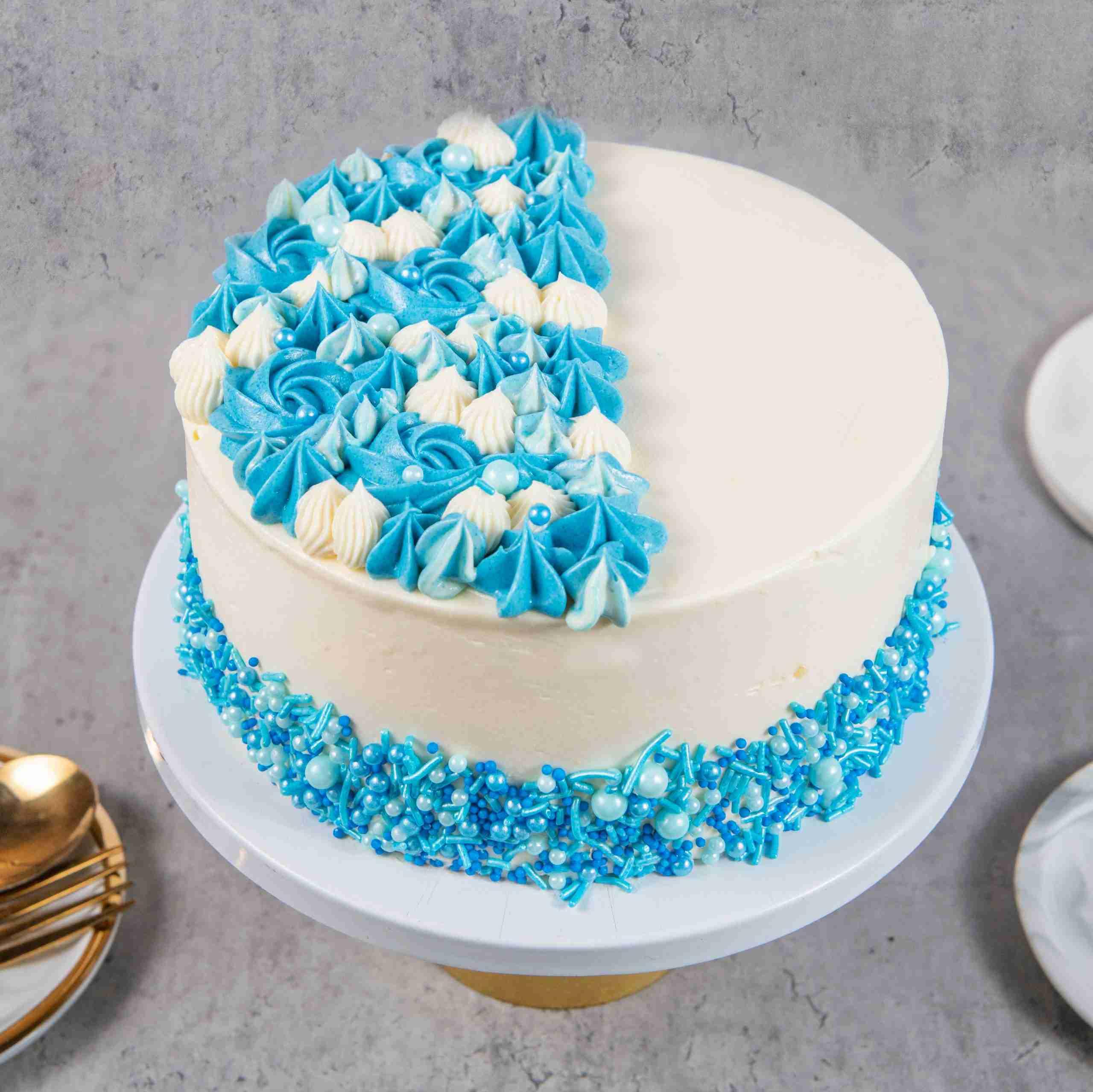 Tiffany Blue Classic Vanilla Cake Whyzee