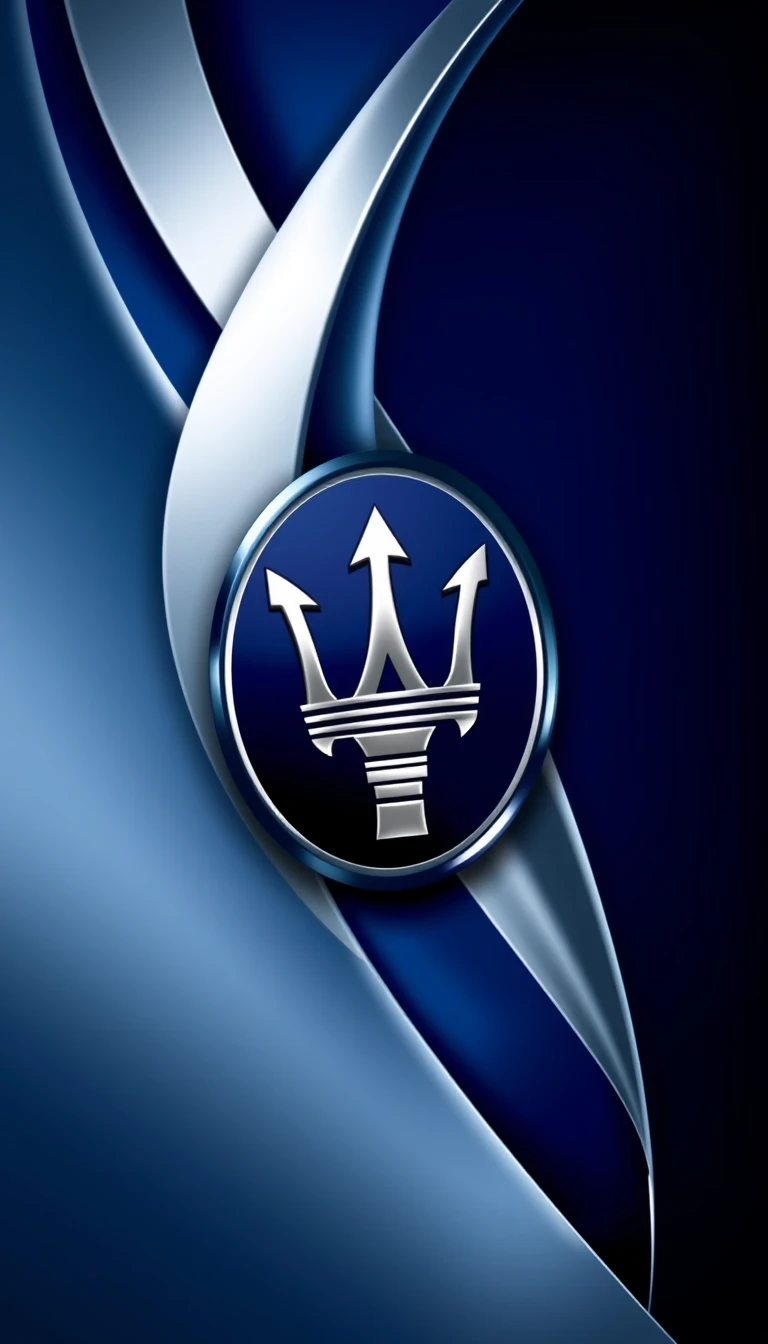 Maserati Logo Phone Wallpaper