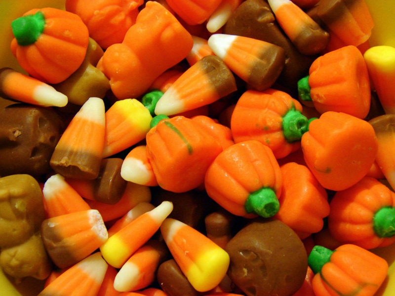 Food Halloween Candy Wallpaper