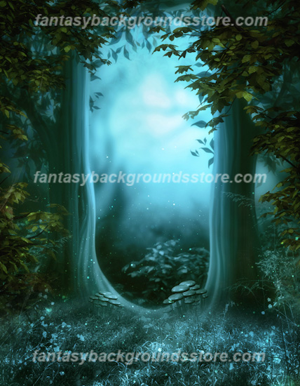 Elven Forest Digital Background