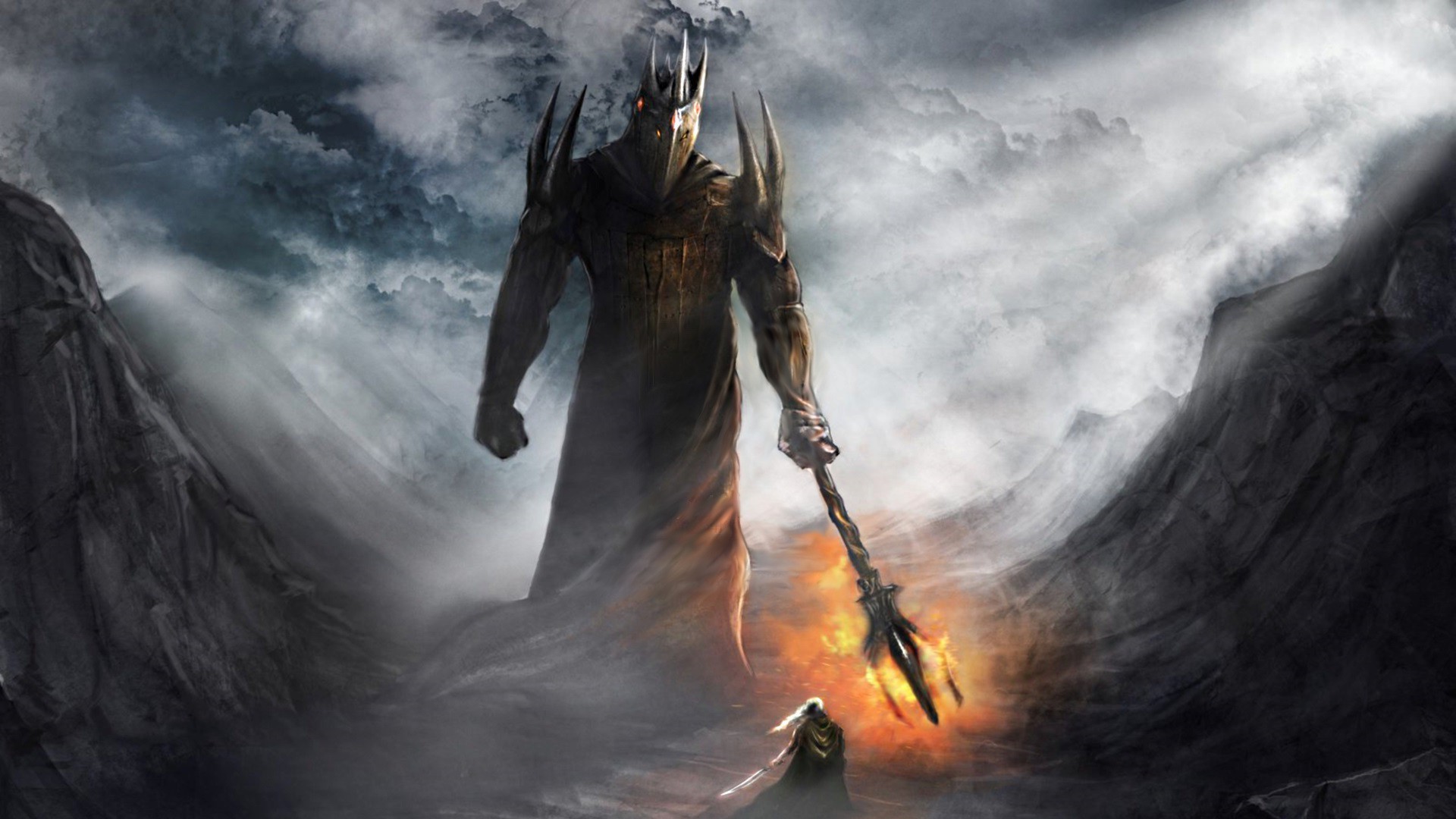 Morgoth Vs Fingolfin Wallpaper