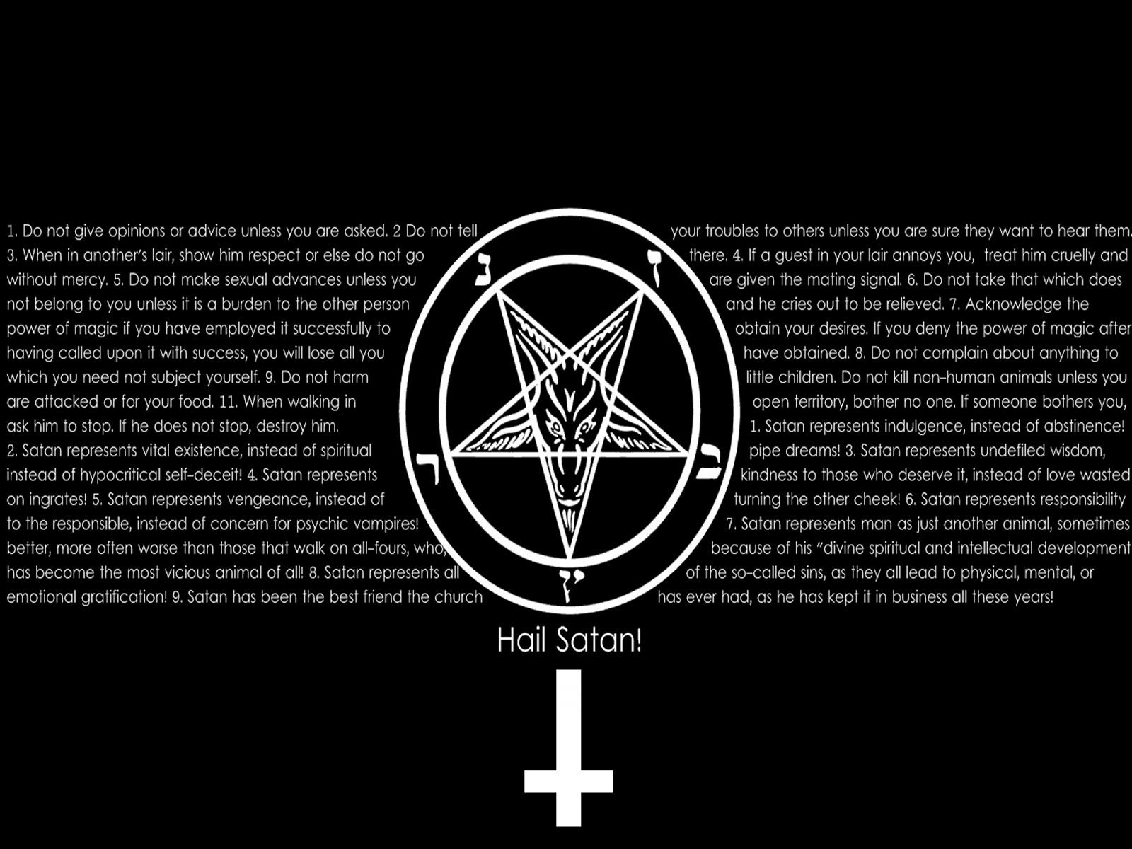 Dark Horror Occult Satan Penta Cross Religion Wallpaper