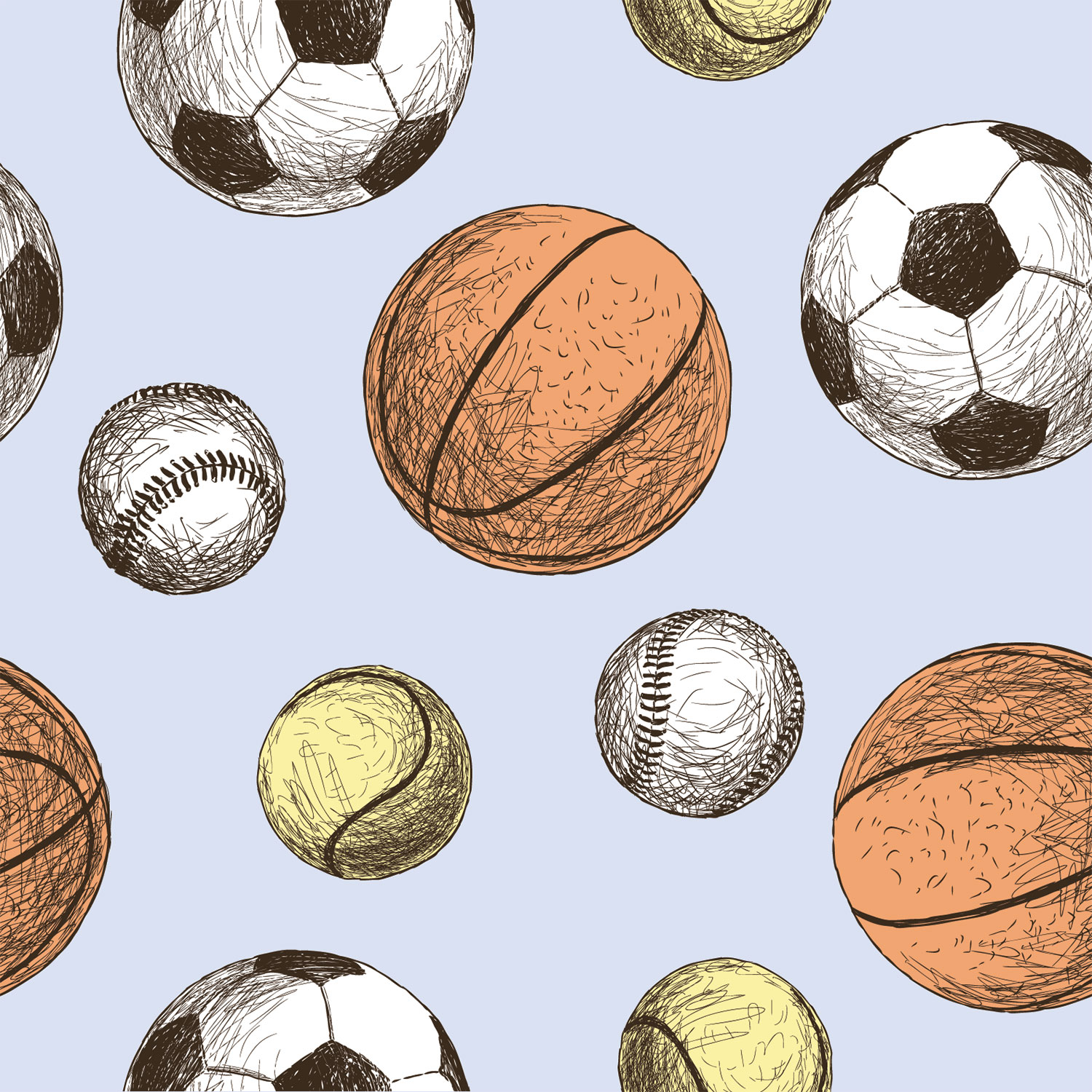 Sports Balls Wallpaper On