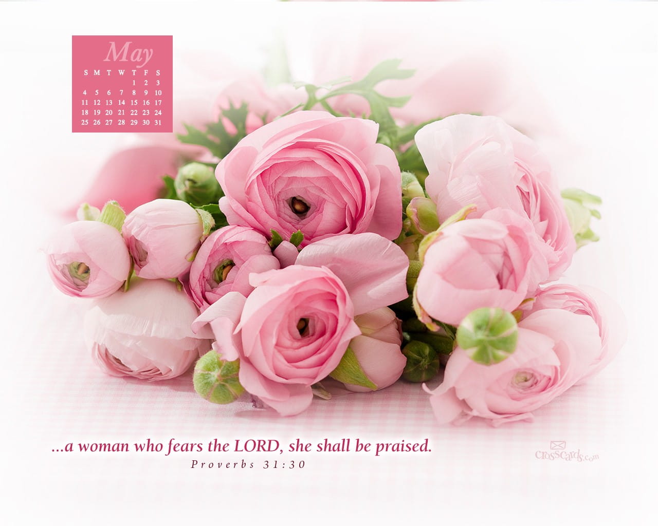 May Proverbs Desktop Calendar Wallpaper