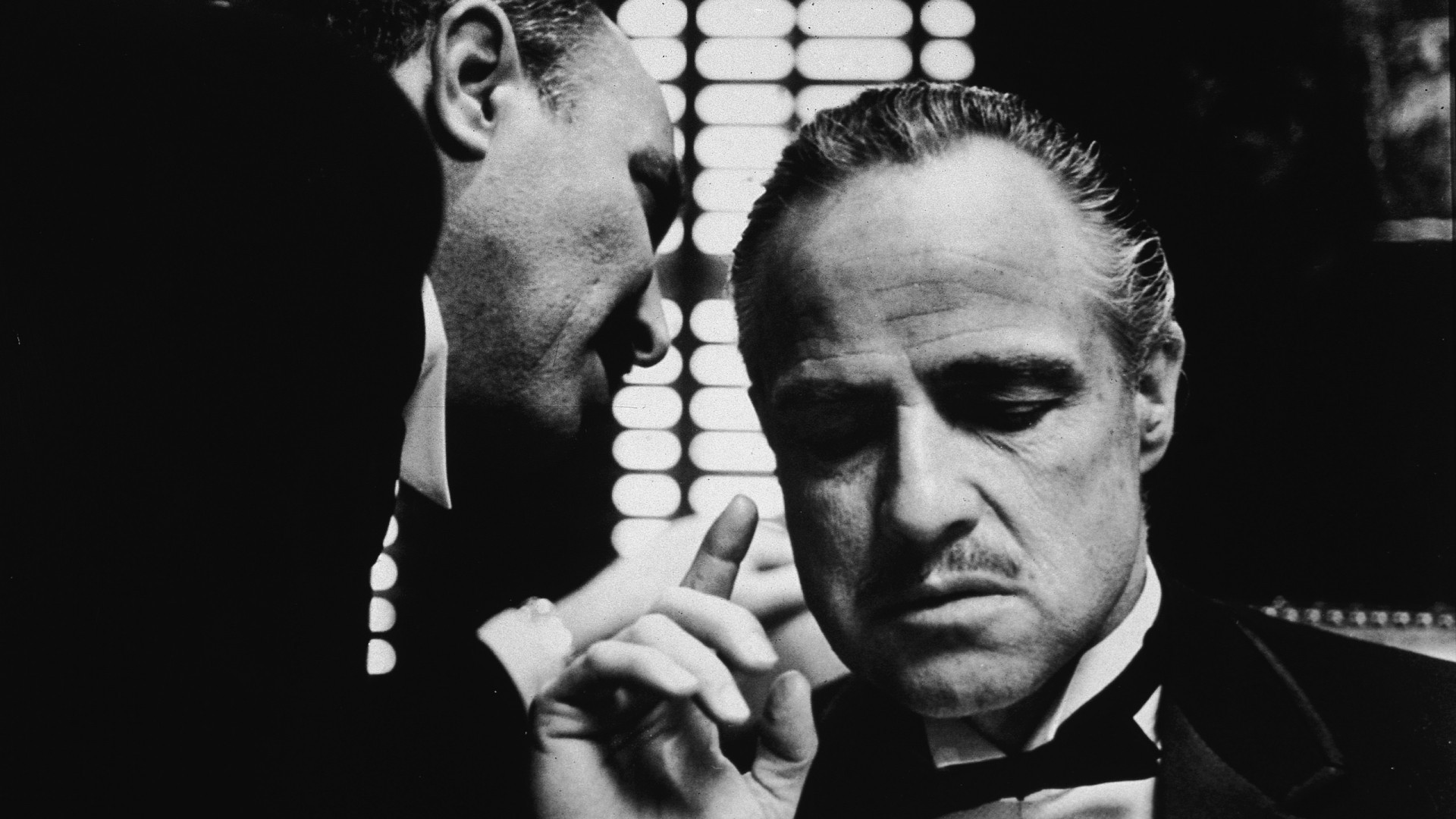 Monochrome Movies Marlon Brando Vito Corleone The