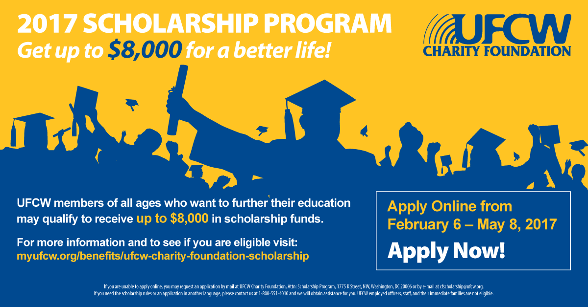 There S Still Time To Apply For The Ufcw Charity Foundation