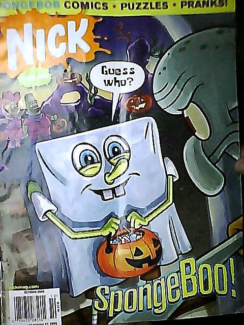Spongebob Nick Magazine Halloween Cover By Angelgirl10