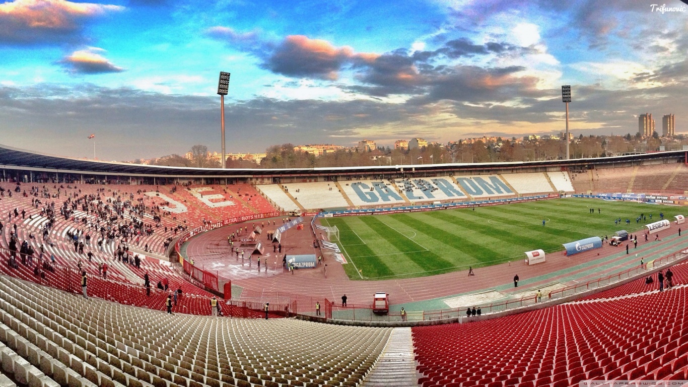 Red Star Belgrade Stadium Marakana HDr 4k HD Desktop