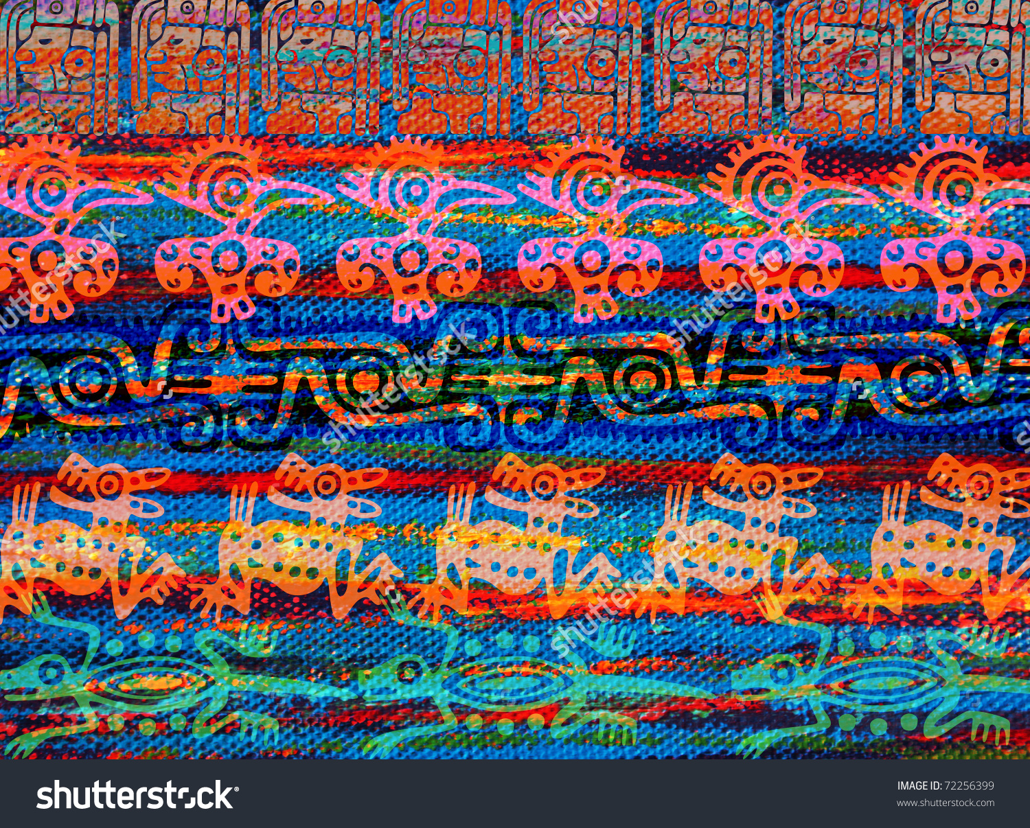 Mexican Background Aztec Traditional Style Wallpaper Texture Imagen