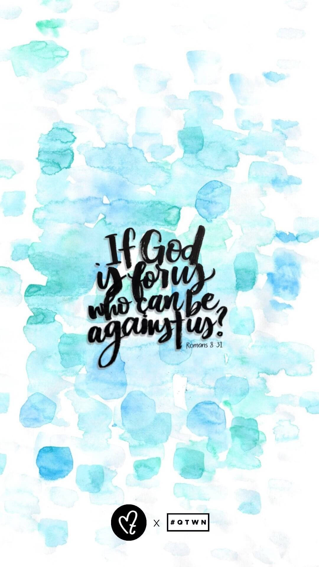 Watercolor For Bible Verse Aesthetic Wallpaper
