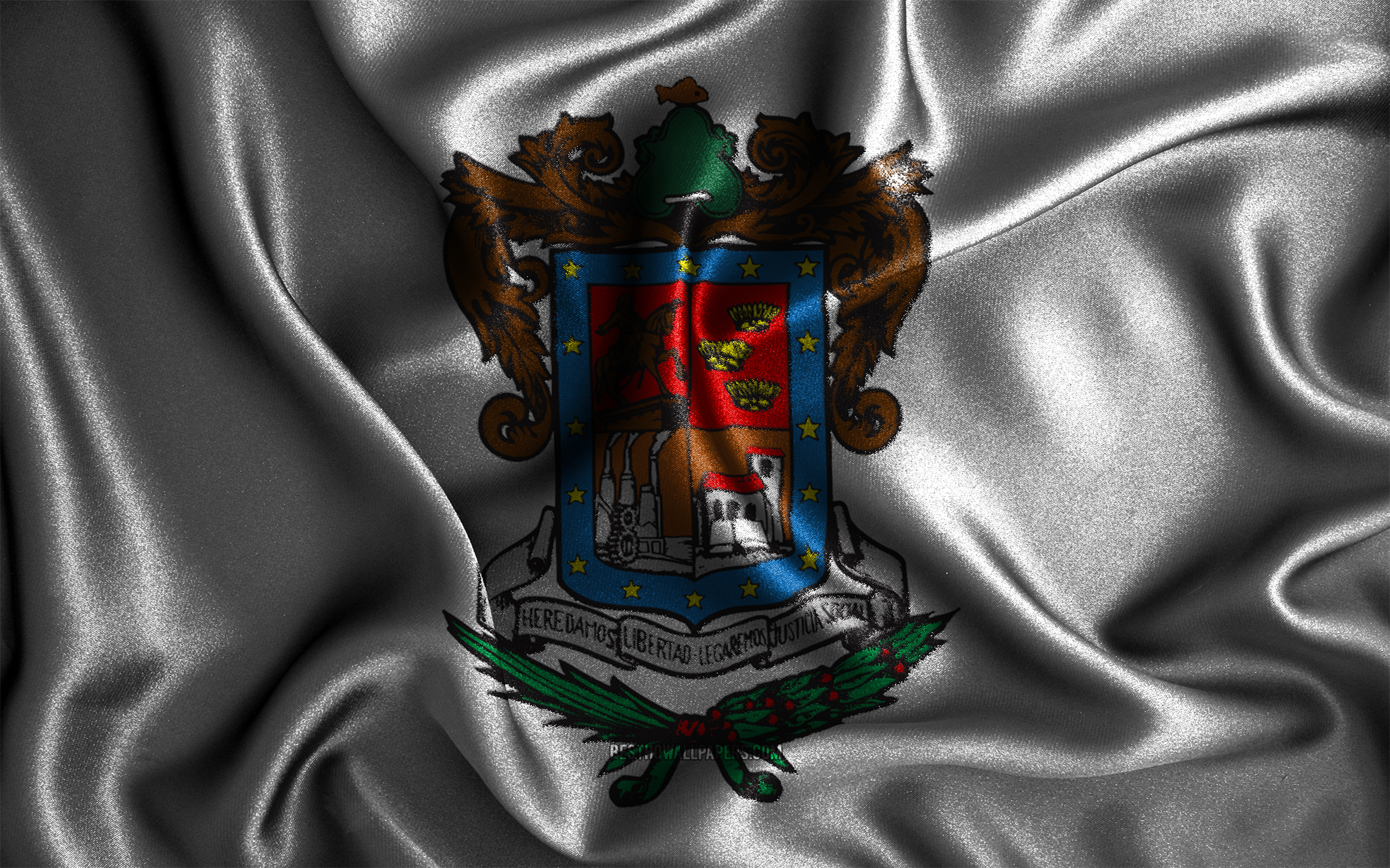 Wallpaper Michoacan De Ocampo Flag 4k Silk Wavy Flags