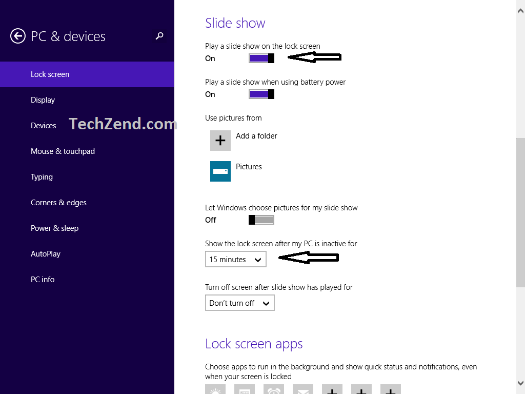 Customize Windows Lock Screen Background Apps Slideshow Feature