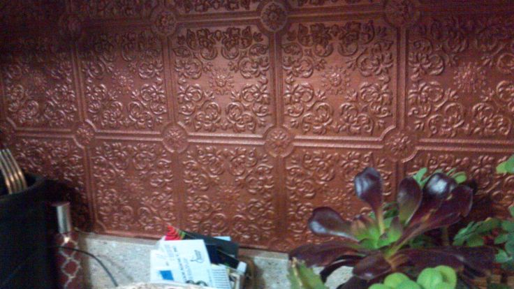 When I Paint The Pressed Tin Wallpaper Usually Give It A Basecoat