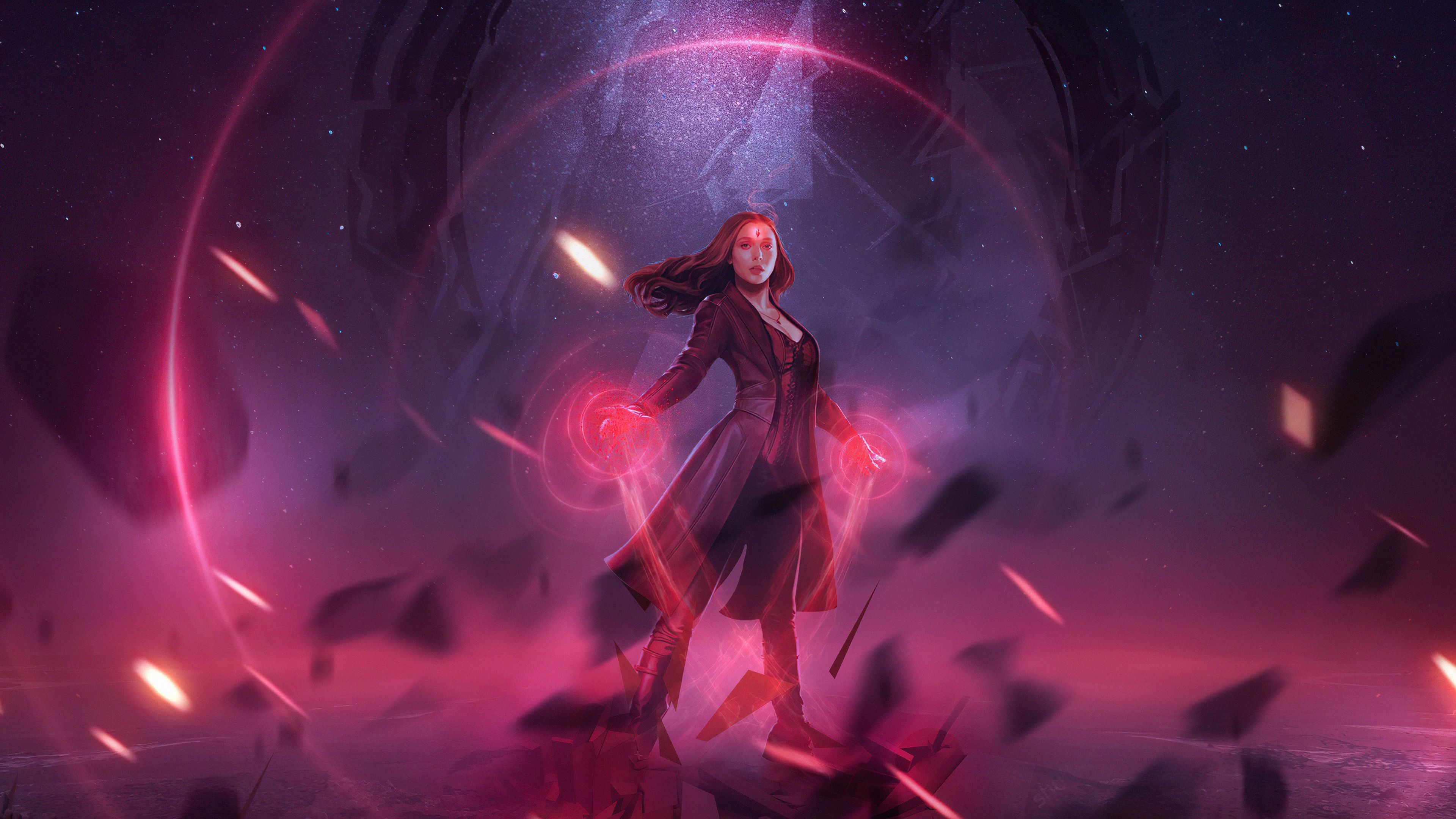 Power Of Scarlet Witch Wallpaper Full Credits To U