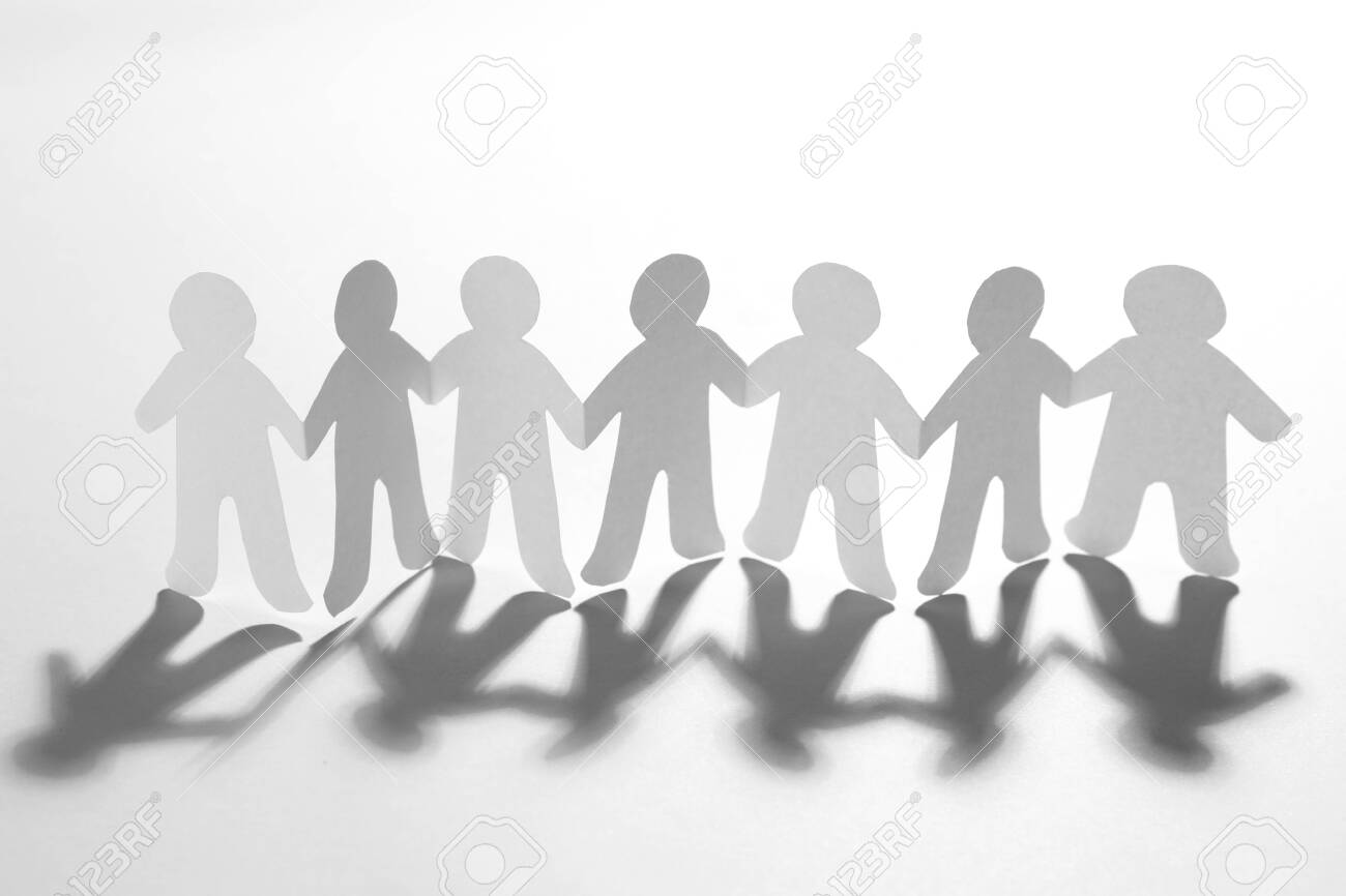 free-download-paper-people-holding-hands-on-white-background-unity